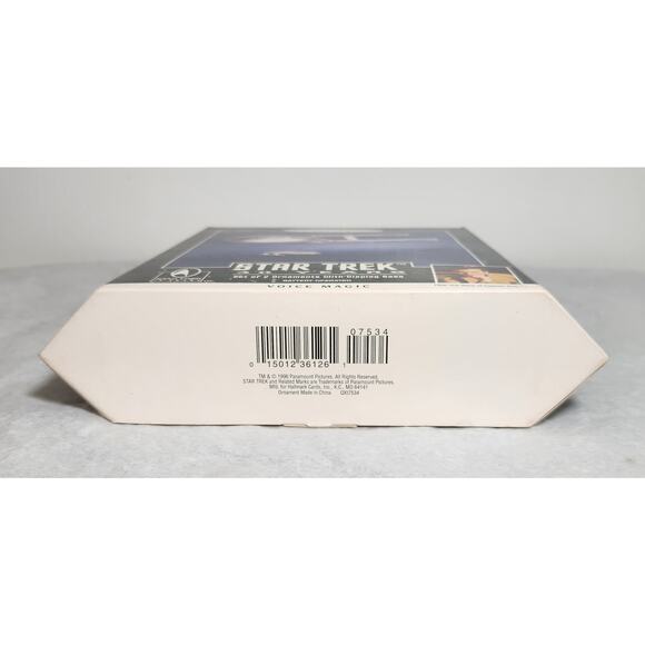 Hallmark Star Trek 30 Years Set Of 2 Ornaments With Display Case 1996 Brand New - Picture 4 of 6